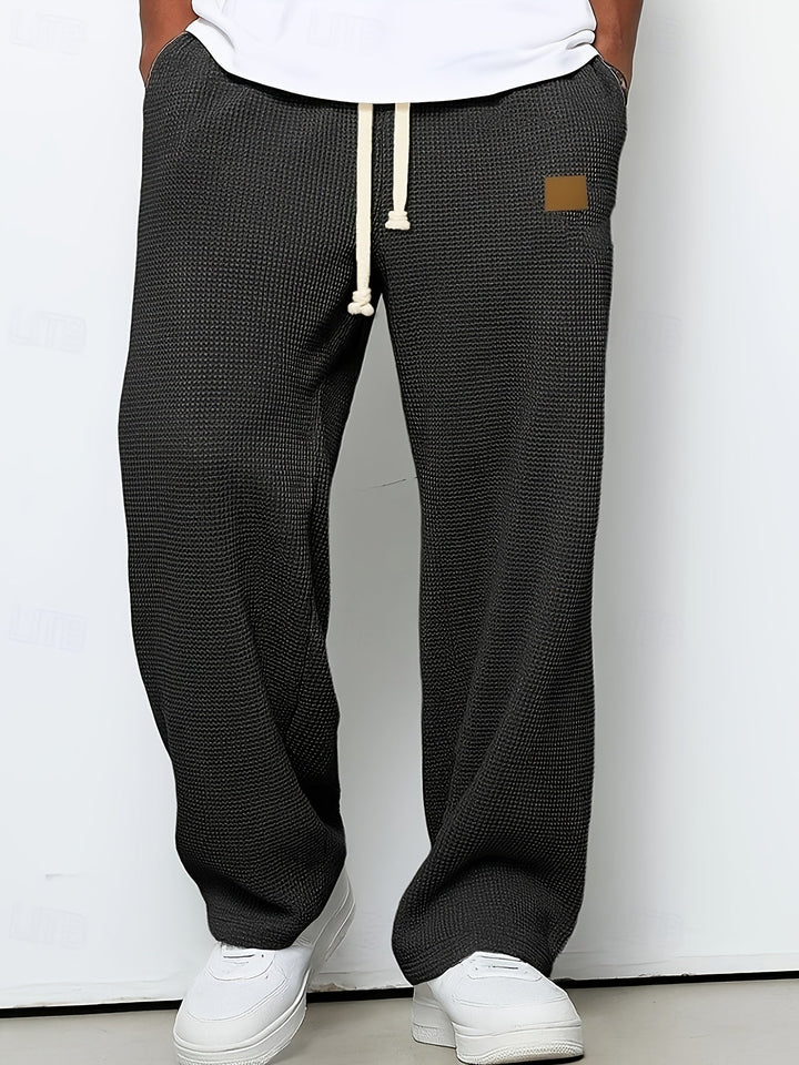 Men's Textured Relaxed-Fit Everyday Trousers – image 2