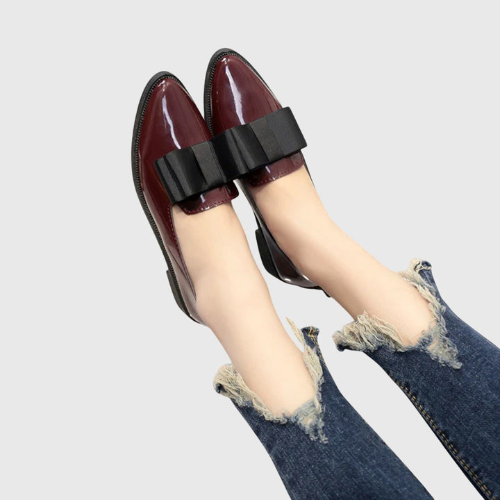 Women's Orthopaedic Bow Patent-Look Comfort Loafers – image 9