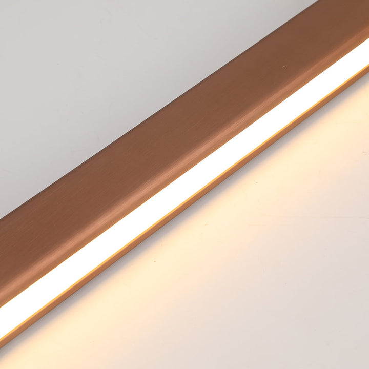 Thala Modern Linear Metal LED Pendant Light Black/Brown