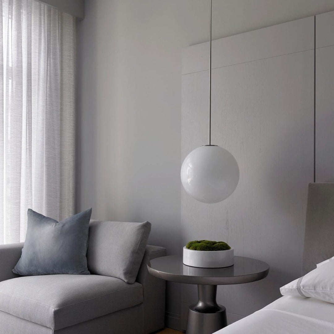 Modern Glass Pendant Light With Integrated LED for Dining Room — Ashbury Home & Living