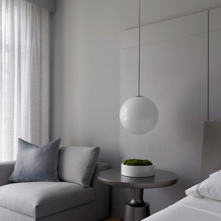 Modern Glass Pendant Light With Integrated LED for Dining Room — Ashbury Home & Living