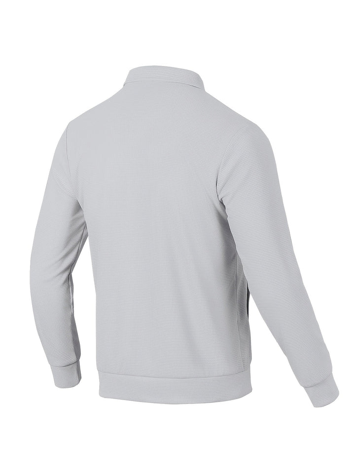 Men's Waffle-Textured Button-Through Summer Overshirt – image 7