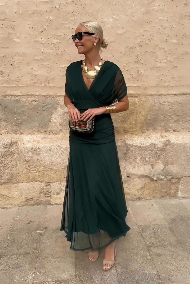 Women's V-Neck Maxi Summer Dress – image 1