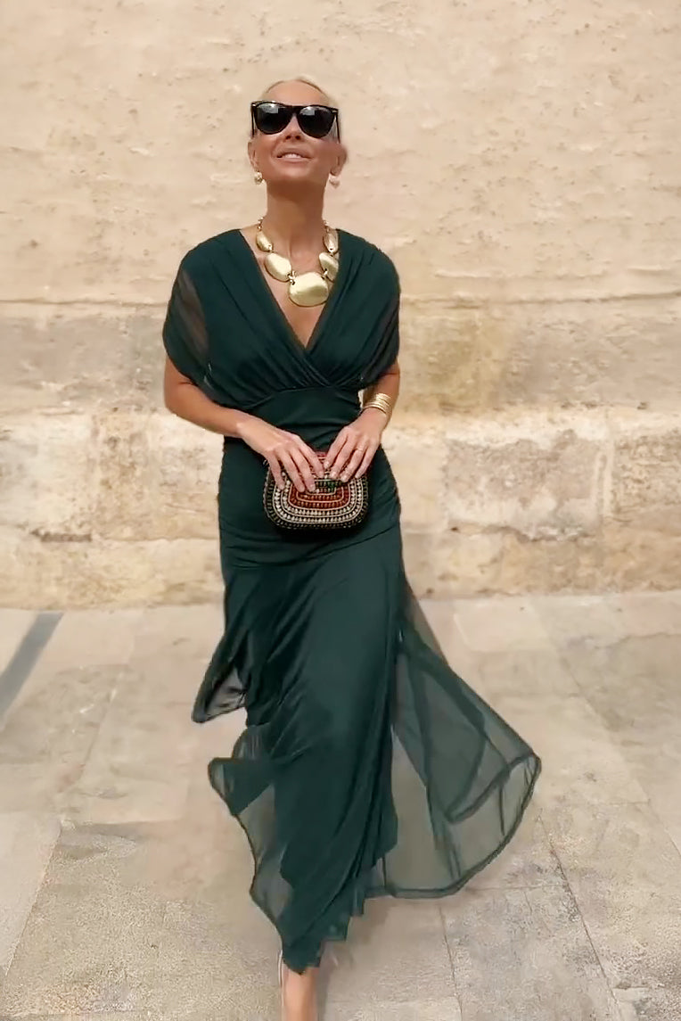 Women's V-Neck Maxi Summer Dress – image 3