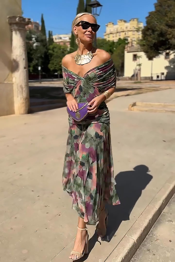Women's V-Neck Maxi Summer Dress – image 2