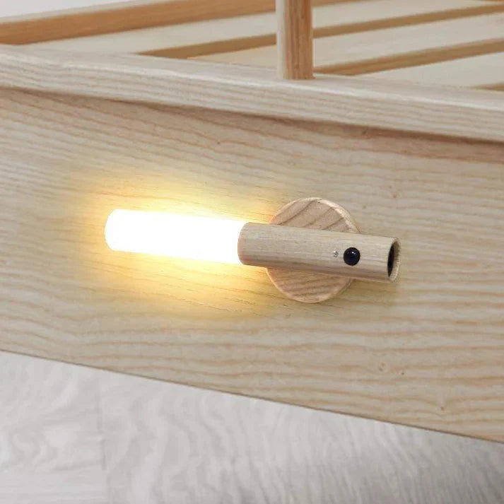 Wooden Torch Motion Sensor Light