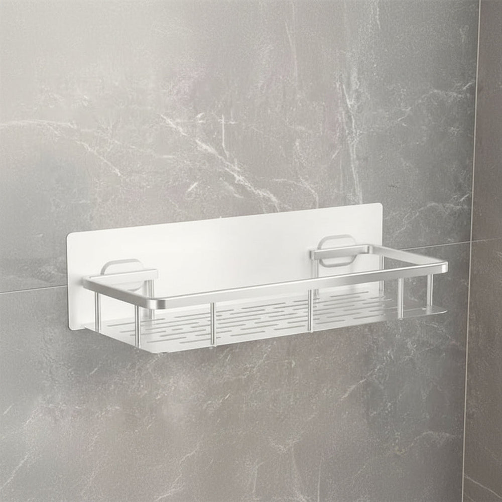 Adhesive Shower Shelf | Drill-Free, Black or Silver