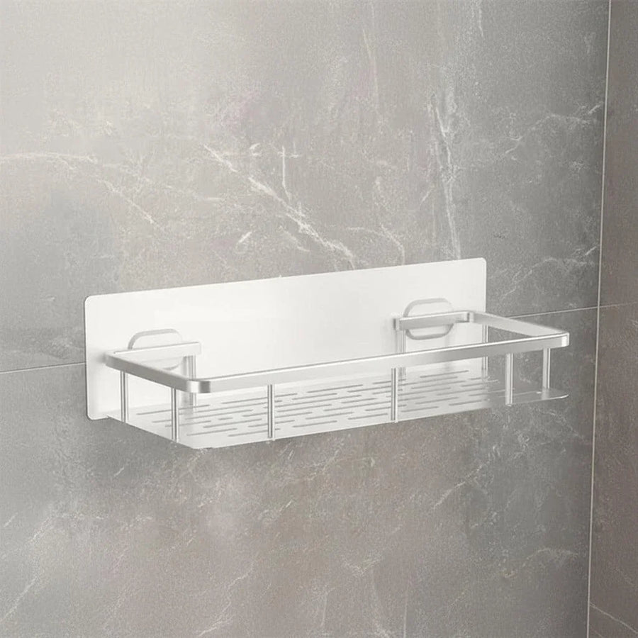 Adhesive Shower Shelf | Drill-Free, Black or Silver