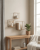 Wall Shelves 3-Piece in Gold