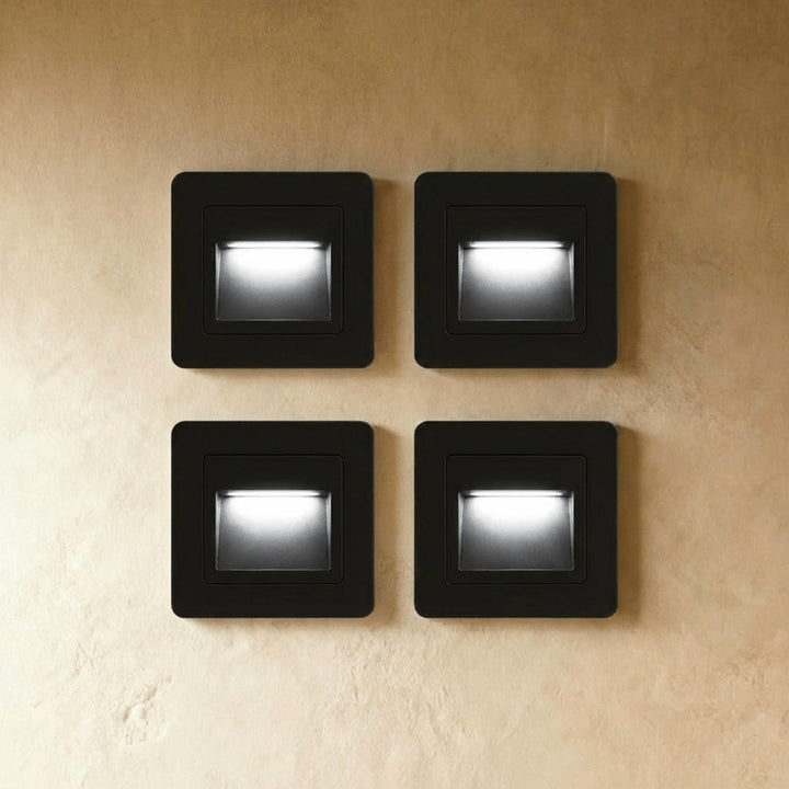Square Stair and Step Wall Light | Low-Level LED, 4 Finishes