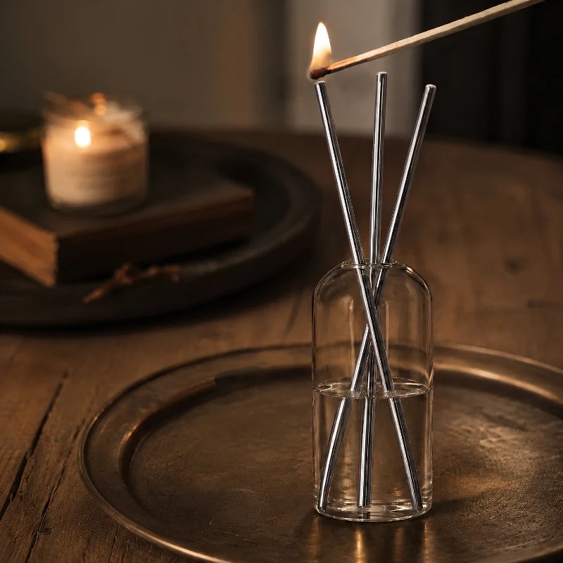 Glass Oil Candle Set