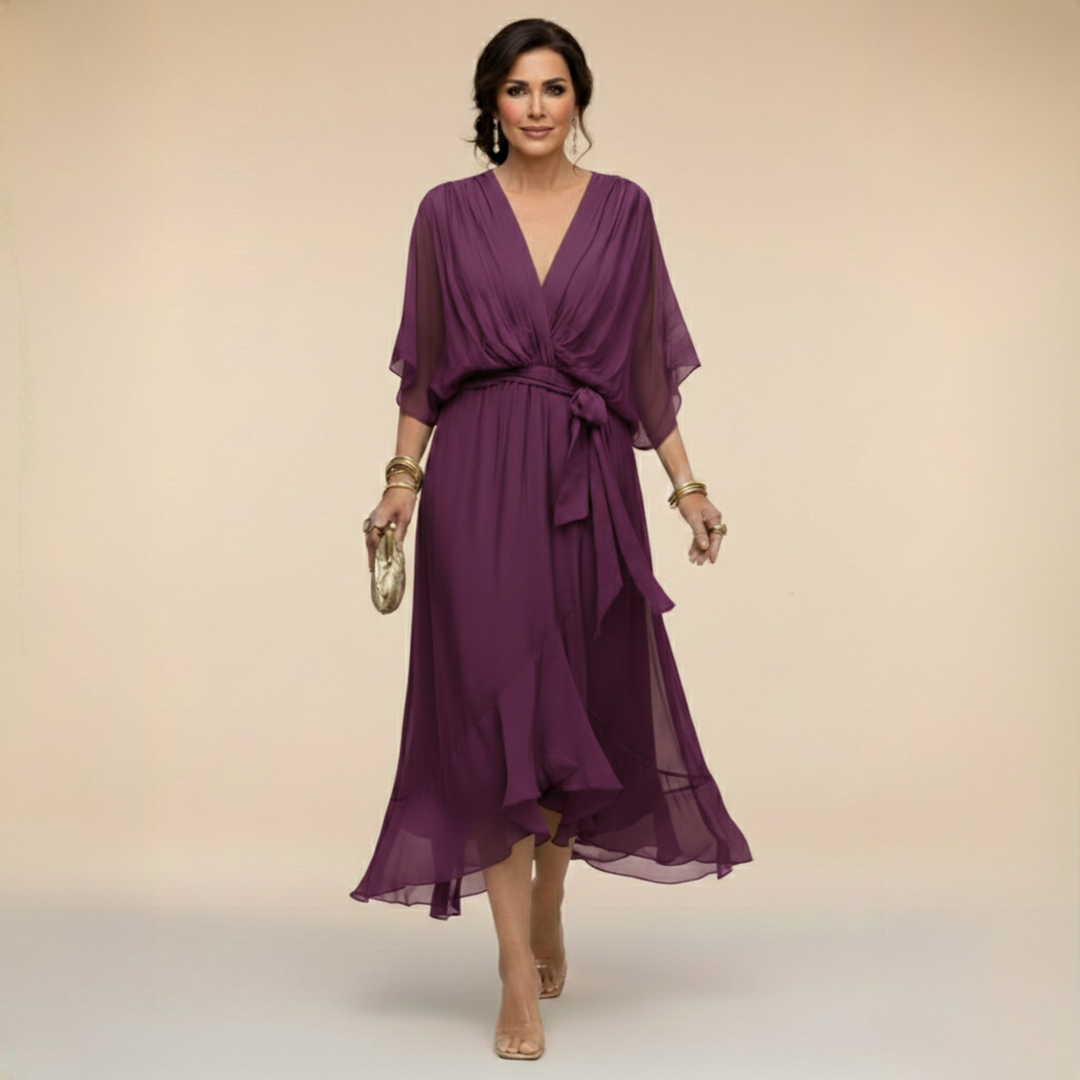 Women's V-Neck Flowy Summer Dress – image 8