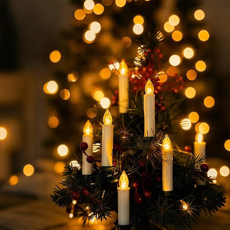 Clip-On LED Christmas Tree Candles