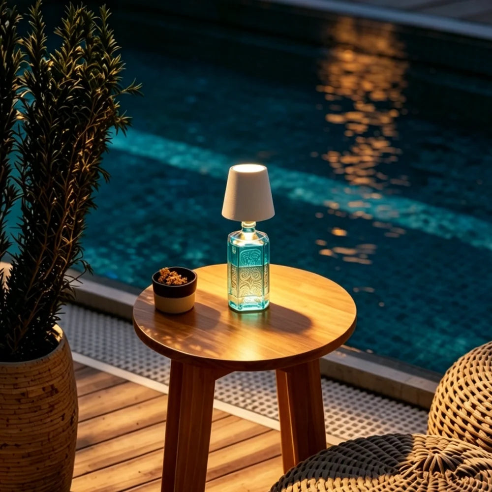 Rechargeable Bottle Top Lamp with Dimmer