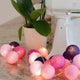 Cotton Ball String Light Garland
