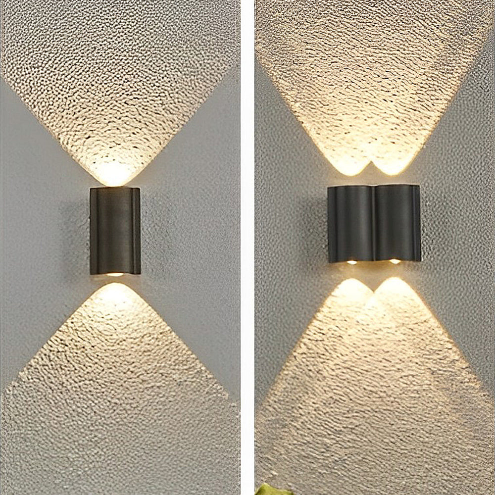 Wave Outdoor Wall Washer Light | Black LED, 2 to 8 Beams