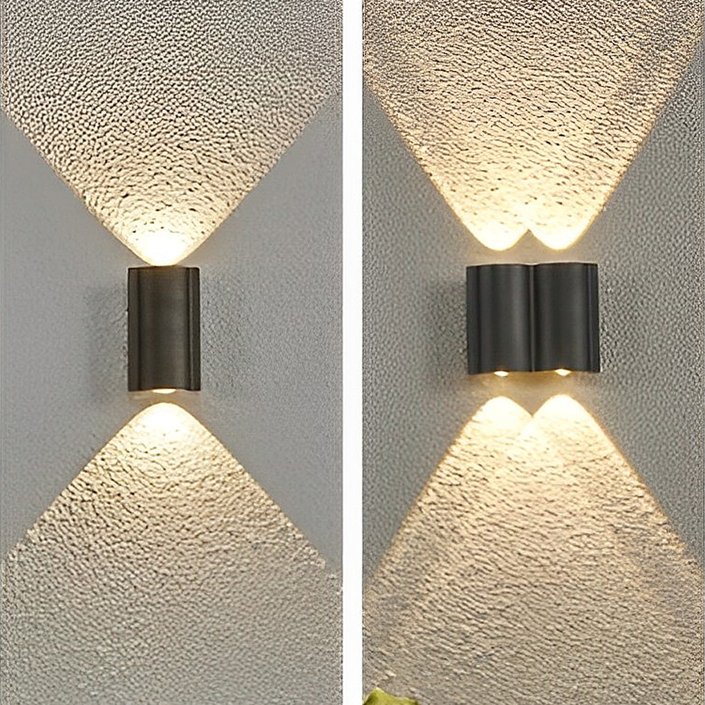Wave Outdoor Wall Washer Light | Black LED, 2 to 8 Beams