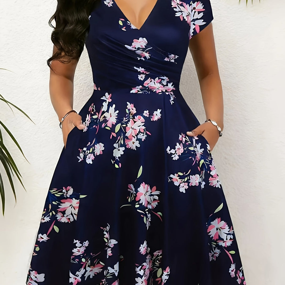 Women's Floral Midi Summer Dress – image 3