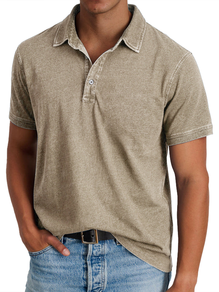 Men's Short-Sleeve Summer Polo Shirt – image 6