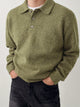 Men's Long-Sleeve Knitted Summer Polo Shirt – image 5