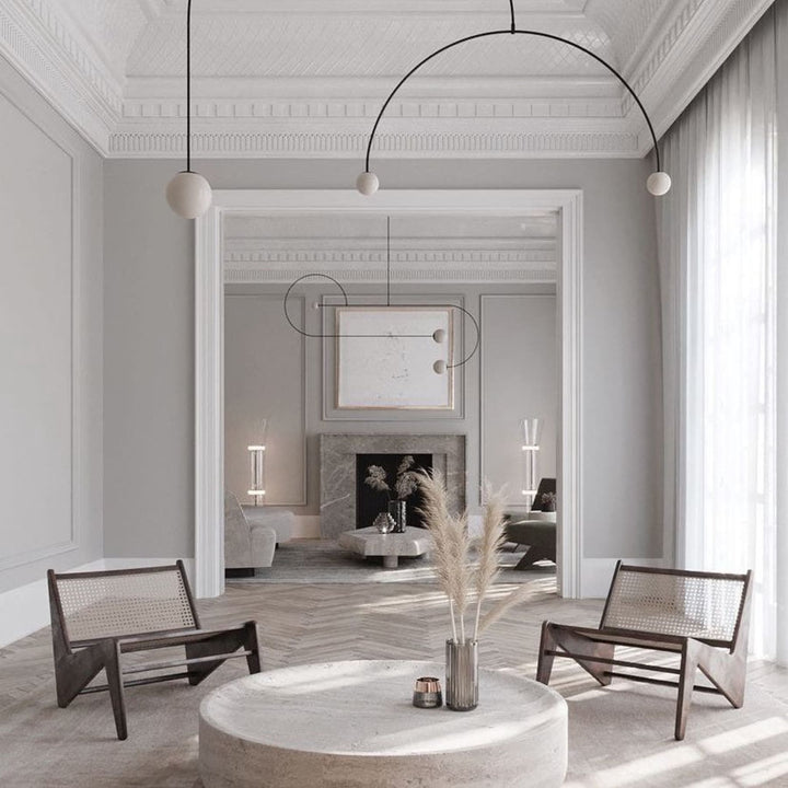 Modern Glass Pendant Light With Integrated LED for Dining Room — Ashbury Home & Living