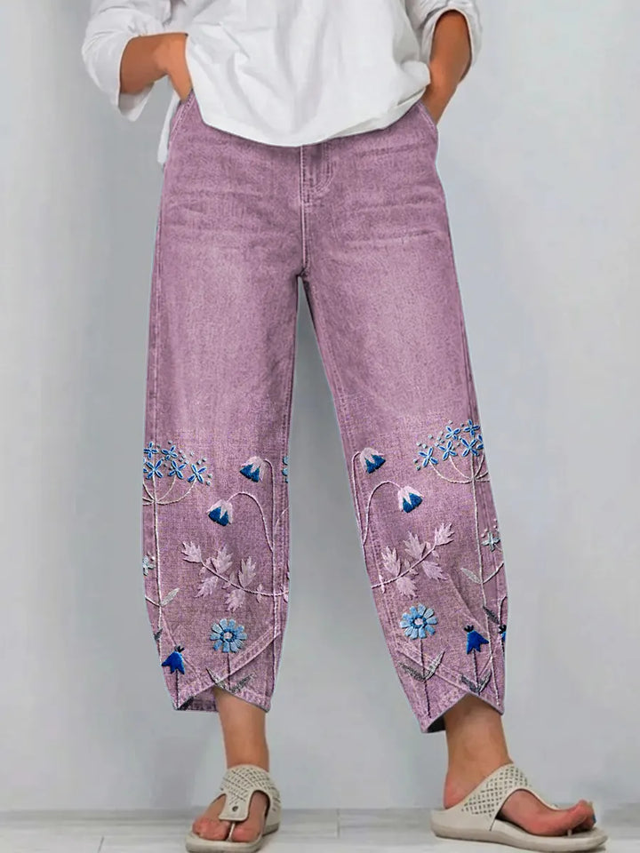 Women's Floral Loose-Fit Everyday Trousers – image 6