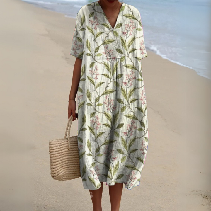 Women's V-Neck Summer Dress – image 6
