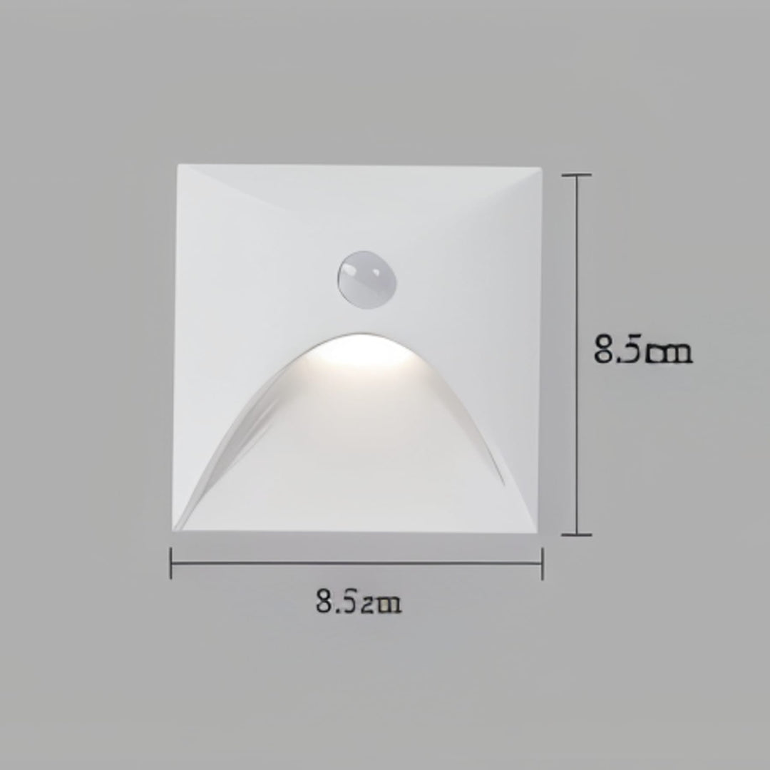 Motion Sensor Wall Light for Hallways and Stairs | Black or White