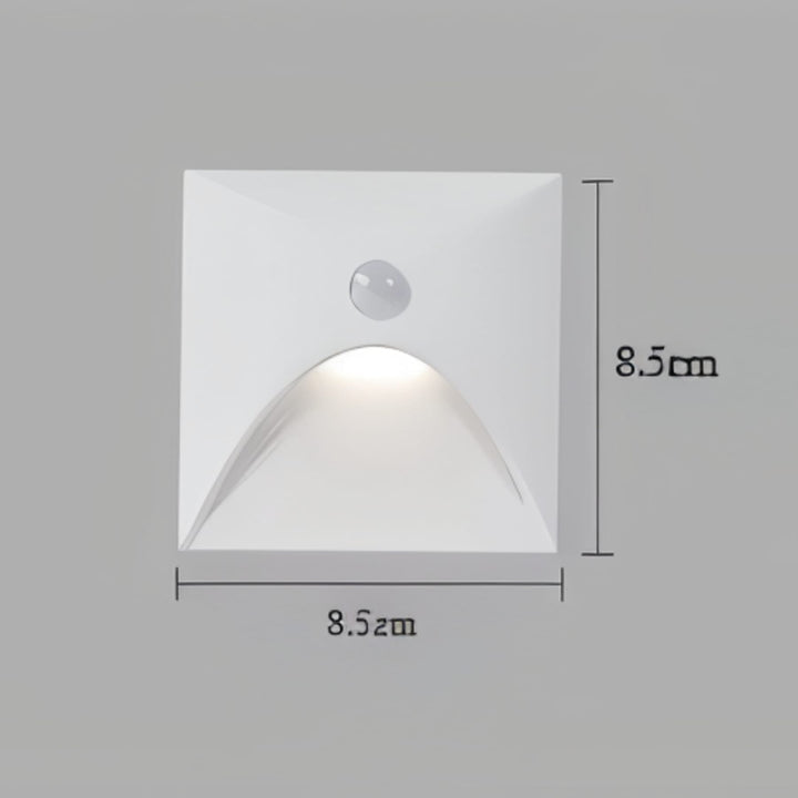 Motion Sensor Wall Light for Hallways and Stairs | Black or White