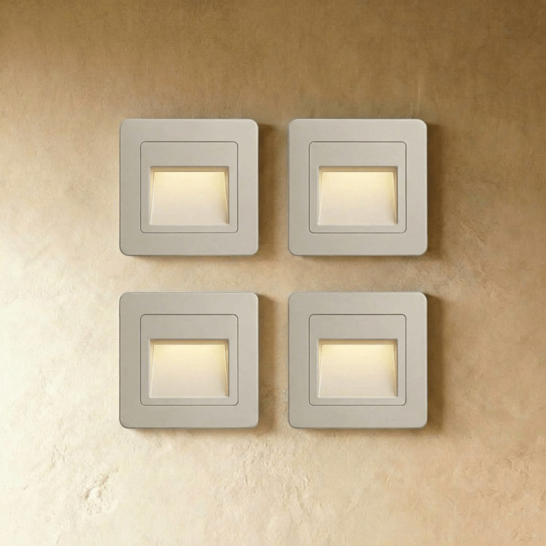 Square Stair and Step Wall Light | Low-Level LED, 4 Finishes
