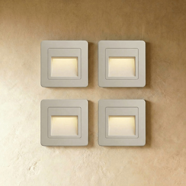 Square Stair and Step Wall Light | Low-Level LED, 4 Finishes