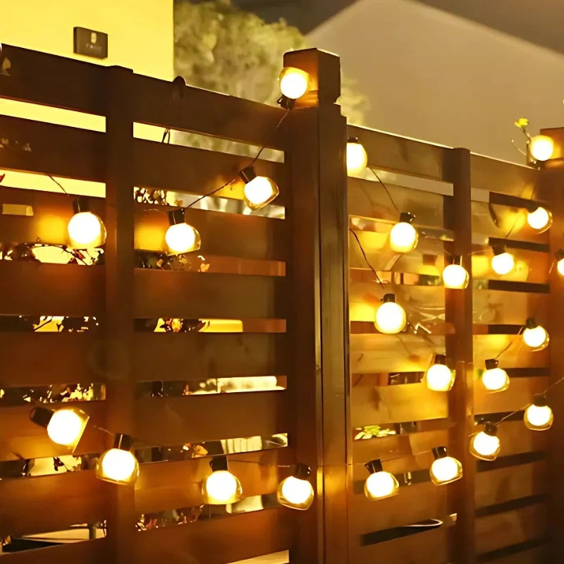 Solar Powered Festoon String Lights