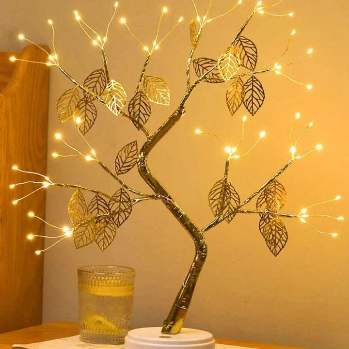 Golden Leaf LED Tree Light