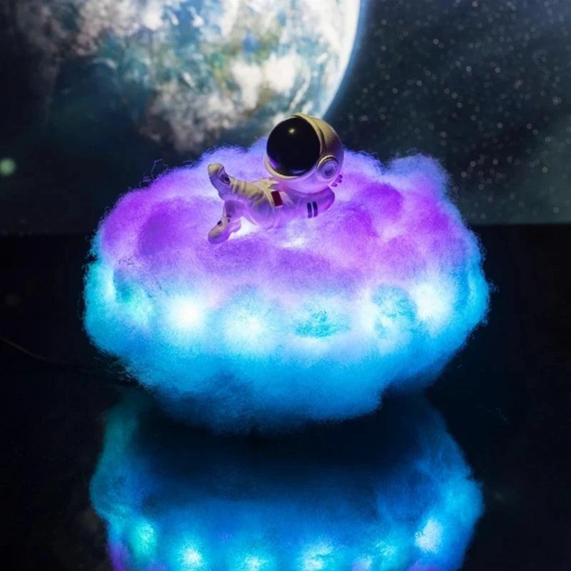 Astronaut Cloud Night Light with Remote