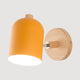 Scandinavian Wood Cylinder LED Wall Sconce 1-light