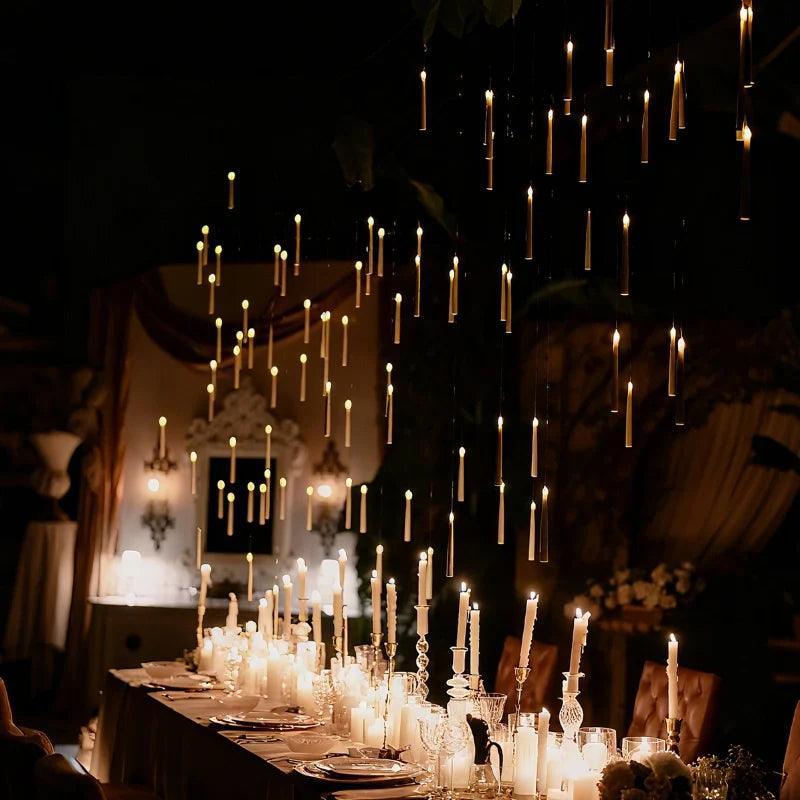 Floating LED Candles with Magic Wand Remote