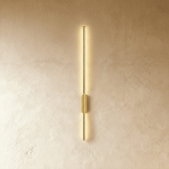 Slim LED Line Wall Light | Black or Gold, 60-100 cm