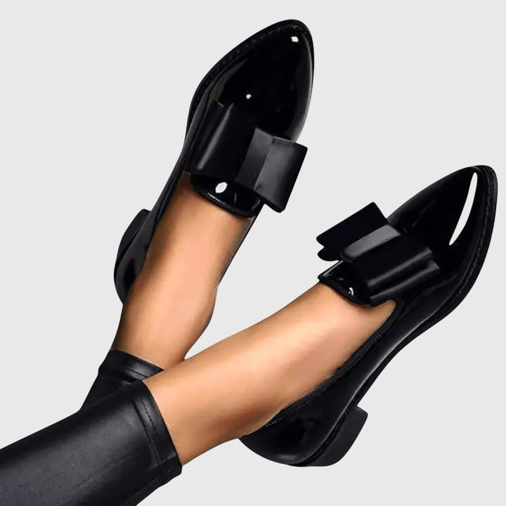 Women's Orthopaedic Bow Patent-Look Comfort Loafers – image 4