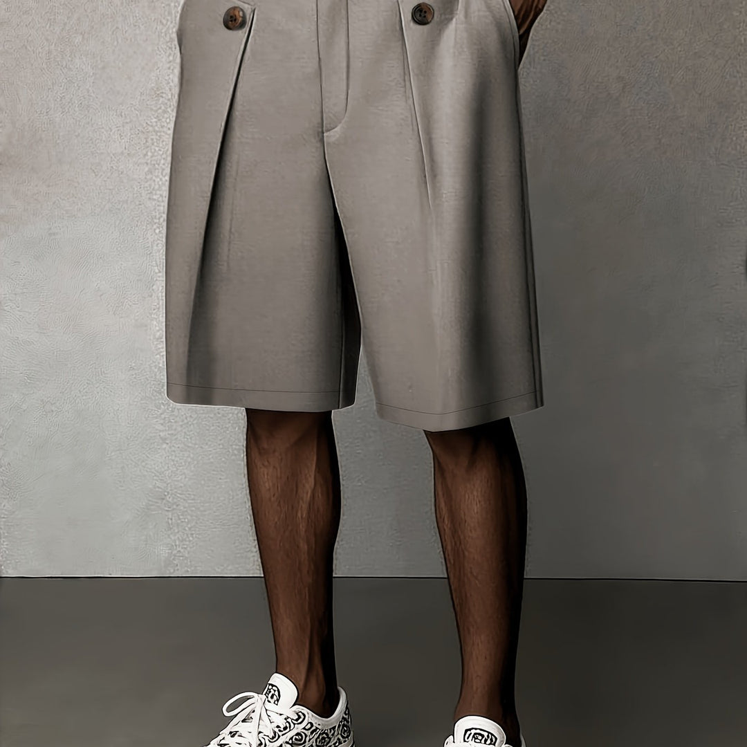 Men's Tailored Pleated Summer Shorts – image 1