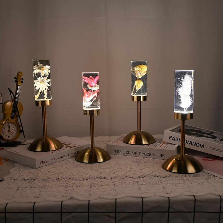 Pressed Flower Table Lamp