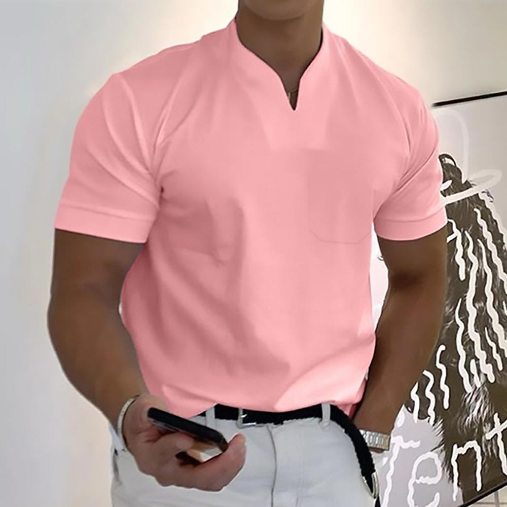 Men's Short-Sleeve V-Neck Summer Top – image 3