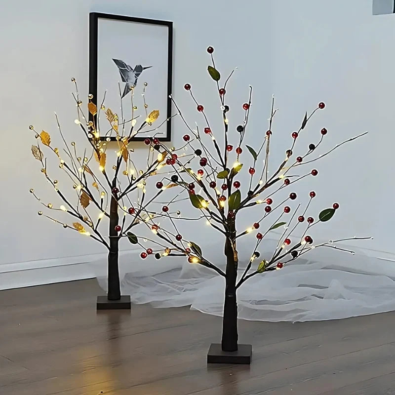 Berry and Pearl Blossom Tree Light