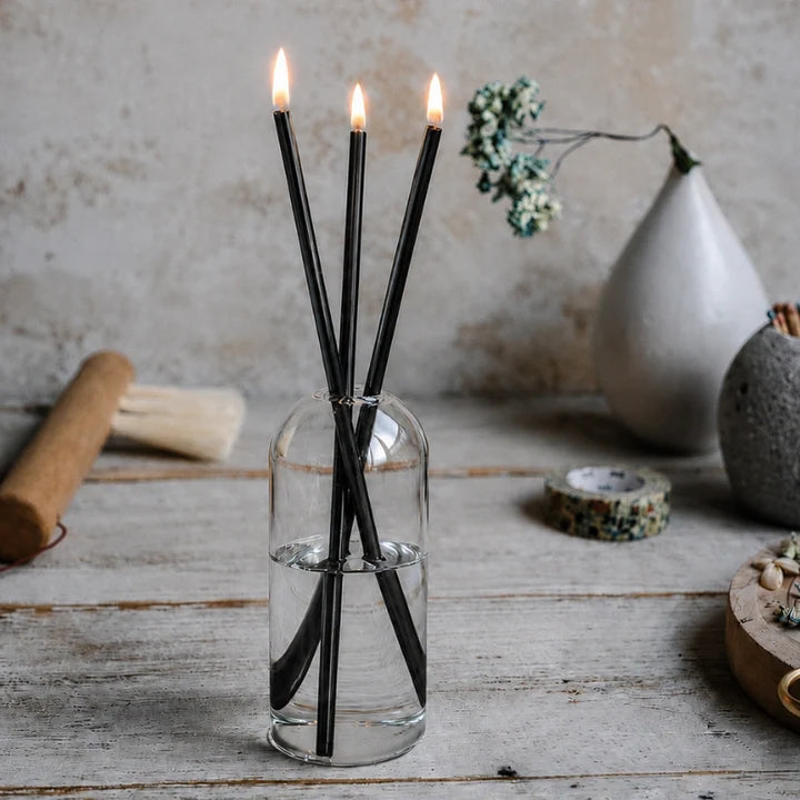 Glass Oil Candle Set