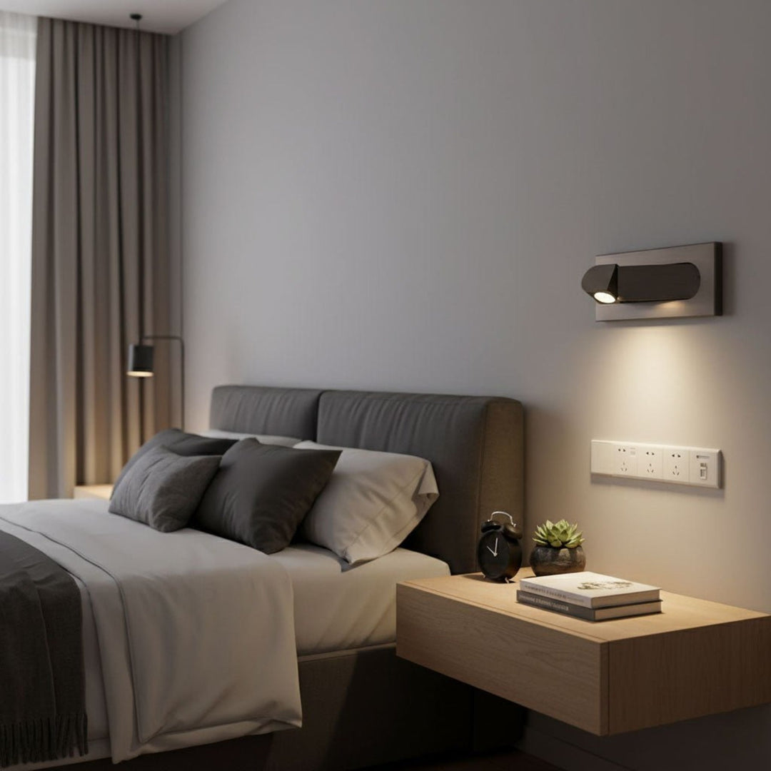 Recessed-Look Reading Wall Light | Swivel LED, 6 Finishes
