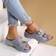 Women's Double-Buckle Slide Comfort Sandals – image 3