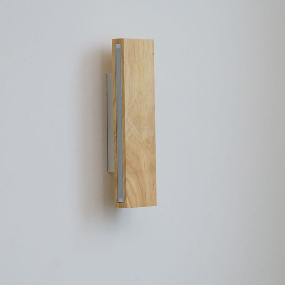 Rotating Wood Wall Light | Up and Down LED, 22 or 32 cm