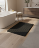 Plush Absorbent Bath Mat in Black