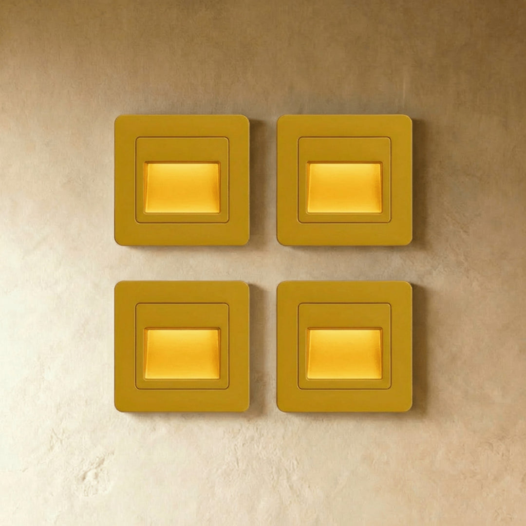 Square Stair and Step Wall Light | Low-Level LED, 4 Finishes