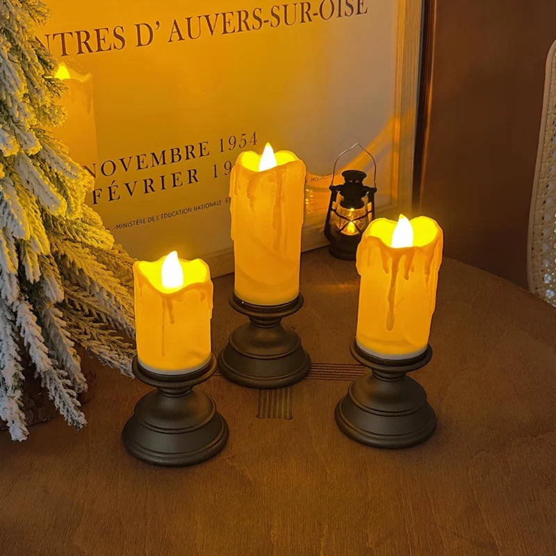 Flameless LED Block Candles