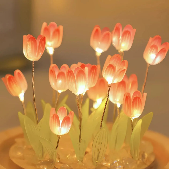 Tulip Glass Dome Night Light